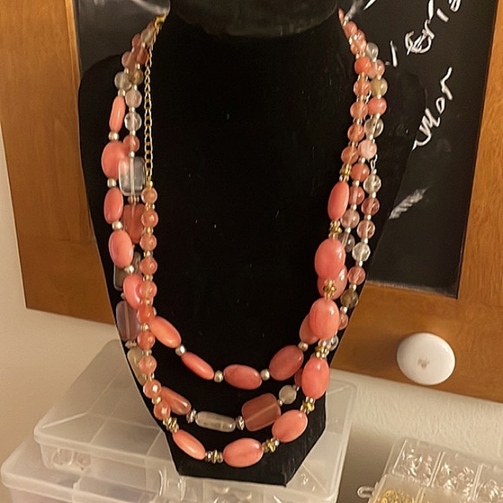 👋Bundle of beautiful Genuine pink tourmaline and watermelon tourmaline beads!!